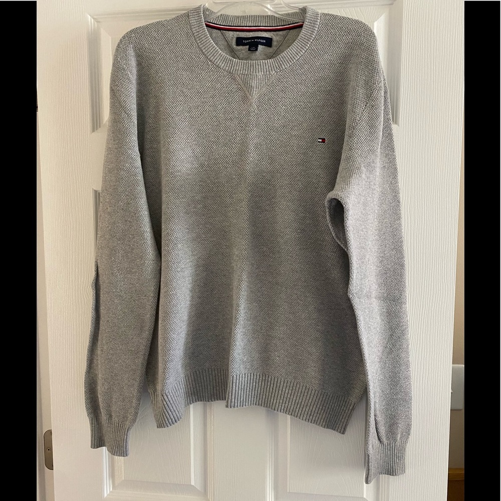 Tommy Hilfiger size L gray sweater.